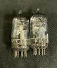 03-28009 - 03-28010 Amperex Bugle Boy Small Halo Getter Tubes Platinum Matched On