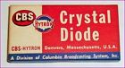 1n81 Hytron Crystal Diode Cbs