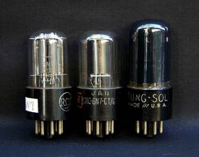 6n7-gt  2 Rca 1 Tung-sol Lot Of 3 6n7-gt/g Vacuum Tubes
