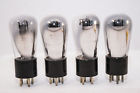 244-a Western Electric Set Of Four Vacuum Tubes Globe Shaped Glass