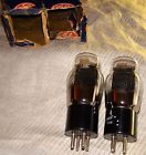 2760umhos Pair Very Ge Canada Radio 45 Matched Tubes 2900umhos Strong