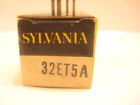 32et5a 1 Box Nos Electron Guaranteed. Tested Tube Sylvania