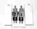 39 44 Rca Radiotron Nos Matched Pair Usa Wide Silver Round Plate Vacuum Tubes