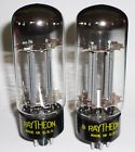5cu4 Raytheon Vintage Radio Tubes Match Pair With Original Boxes