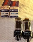 4600umhos 64ma Very Sol Strong Tung Matched Vintage 4900umhos Pair 6v6gta