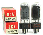 6au4gta Nos Original Pair Vacuum Hickok Rca Tubes Boxes Tested Matched