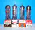 6cx8 General Electric Nos Ge Amplifier Radio Vintage Electron Vacuum Tubes 4 Valves Tested