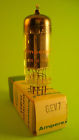 6ev7 Amperex Vintage 68 Us Vacuum Tube High Mu Twin Triode Nos In Box