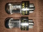6sbn7gtb Sylvania Set Of Vintage Tested Vacuum Tubes