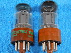 6su7wgt Pair Getters Tubes.brown Used Base Halo Tung-sol