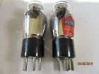 6z4-84 Raytheon Pair Pillar Tubes Engraved Base Black Plate Bottom Foil