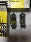 7025-12ax7a Sylvania Matched Yellow Label
