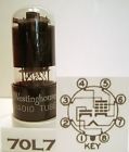 70l7gt 5 Westinghouse Nos Tubes Vacuum