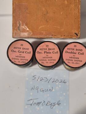 Ah Bromann Jr Inc 18-2909 Meissner Signal Shifter Coils - 20 Meter Set Includes Original Box