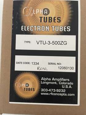 Vtu-3-500zg Alpha Tubes Electron