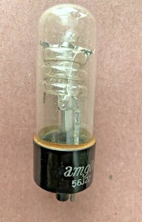 56j2z Amglo Vintage Helical Flash Tube #56j2z Stroboscope Photoflash Lamp
