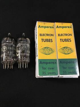 4.8017 Amperex 4.8016 Matched Pair Holland 12au7 Ecc82 Premium Vintage Vacuum Tubes