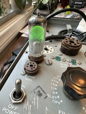 6br5em80 Amperex - 6br5 Em80 Vacuum Tube Tested