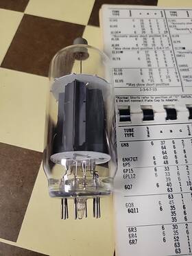 6je6a Amperex 6lq6a One - 6lq6 Tube Untested