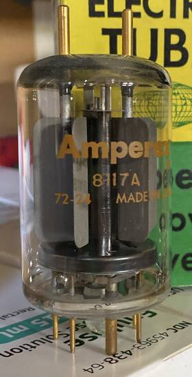 8117a Amperex Vintage Electron Tube Untested Nos