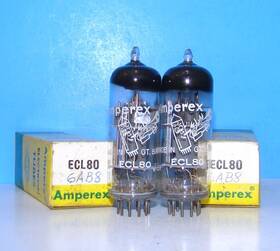 Ecl80-6ab8 Amperex Bugle Boy Ecl80 6ab8 Nos Radio Audio Amplifier Vacuum Tubes 2 Valves Holland