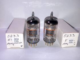 E55l-8233 Amperex Pq 8233 E55l Tubes- Matched Pair Tested Codes