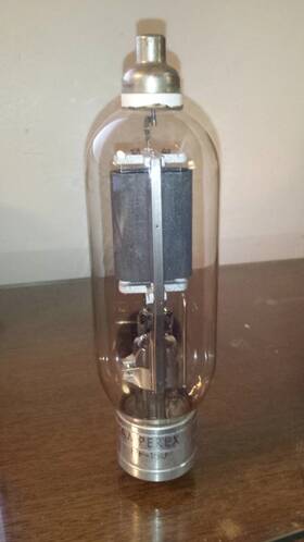 Amperex Hf-150 / 211h 211c Transmitting Power Triode Audio Tube - Tested
