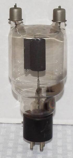 Hf-75 Amperex Antique 1944 6 3/4 Inch Glass Vacuum Tube Dated 2/44 - Untested