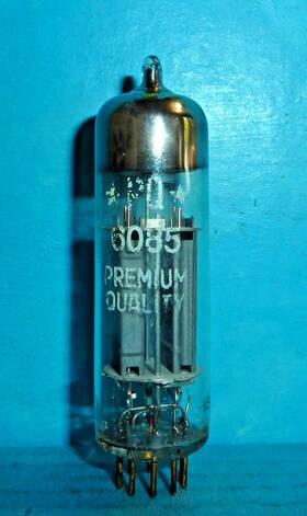 Pq-6085 Amperex Pq 6085 Tube Support Rod Copper Posts Gold Pins Tested