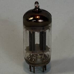 Ecc83 Amperex T504 1958 12ax7 Vintage 1950s Gray Plate D Getter Tube Tests Nos