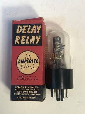 26no120 Amperite Vintage 20 Second Delay Relay Amplifier Radio Vacuum Tube Nos