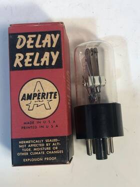 26no30 Amperite Vintage 30 Second Delay Relay Amplifier Radio Vacuum Tube Nos