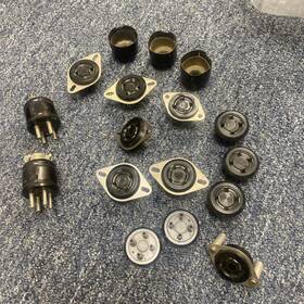 77mip8 Amphenol Large Lot 4 Pin Octal Vacuum Tube Sockets