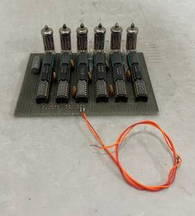 Da1300 Apollo Nixie Tube Project Board - Clock Nos Vintage