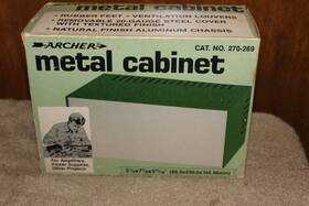 270-261 Archer 270-269 Archer/radio Shack # Vented Metal Enclosure 3 1/2 X 7 7/8 5 11/16 Inch