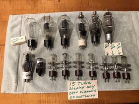 46-o1a Arcturus 15 Rare Radio Tubes Rca 800 Cv 1288 Lamp Display Only Steampunk Projects Vtg