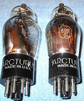 6r7-g Arcturus Two 6r7g Vacuum Tubes Sub For 6q7g Avc Detector Amplifiers Vintage Radios