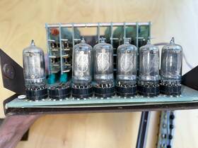 701-10 Autometronics National Electronics Nixie Tube Digital Readout 1-axis 6 Tubes