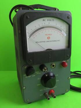 300h Ballantine Laboratories Vintage Vacuum Tube Voltmeter Vtvm Powers On As Is