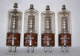 Bomac Cbnq-6130 Lot Of 4 Jan Cbnq 6130 Antique Tubes Ham Radio Thyratron Military