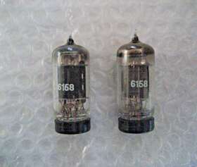 Cv4068 Brimar 6158 2 X Nos Nib 13d3 Black Plate Tubes - Audio Note M6 M8 Preamps