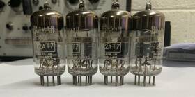 Cv4025 Brimar 4 Premiun Ecc81 12at7 Preamp Vacuum Tubes -3 Micas - Black Plate