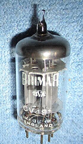 Ecc82 Brimar Cv491 12au7 1 Aka Vacuum Tube - Rare Audio Twin Triode England