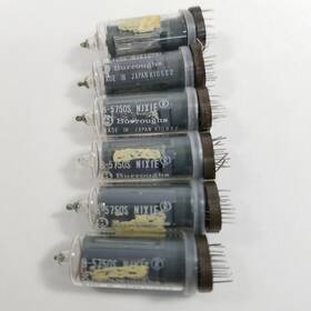Burroughs 5750st Lot Of 6 Vintage Nixie Tube Made In Japan Untested