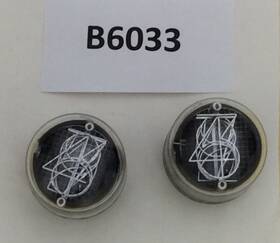 B6033 Burroughs Rare Set Of 2 Nixie Tube Numeric Display