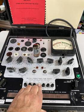 Mu101 Canadian Marconi Company Model Mutual Conductance Tube Tester Very Clean