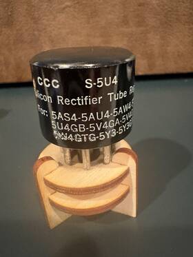 S-5u4 Carl Cordover S-su4 Silicon Rectifier Vacuum Tube Replacement Tested Anos