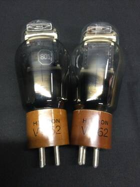 108776 Cbs-hytron Matched Pair Vt 62 801a Vintage Amplifier Vacuum Tubes Tested H9014