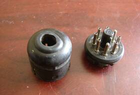 P-sp8-500 Ced Amphenol 8 Pin Octal Plug 4 Heathkit Hr-10 Yaesu With Cap As Shown