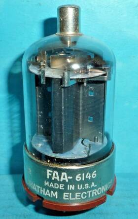 Faa-6146 Chatham Electronics 1 Tube Black Plates D Getter Tested